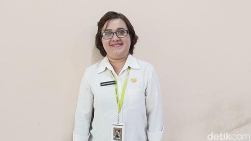 Kadinsos Denpasar I Gusti Ayu Laxmy Saraswaty. (Ni Made Lastri Karsiani Putri/detikBali)