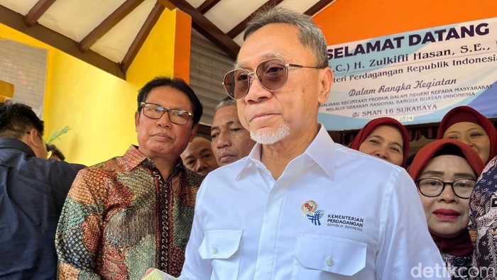Mendag Zulkifli Hasan di Surabaya.