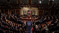 Perdana Menteri Israel Benjamin Netanyahu menyampaikan pidato keempatnya di hadapan Kongres Amerika Serikat.  