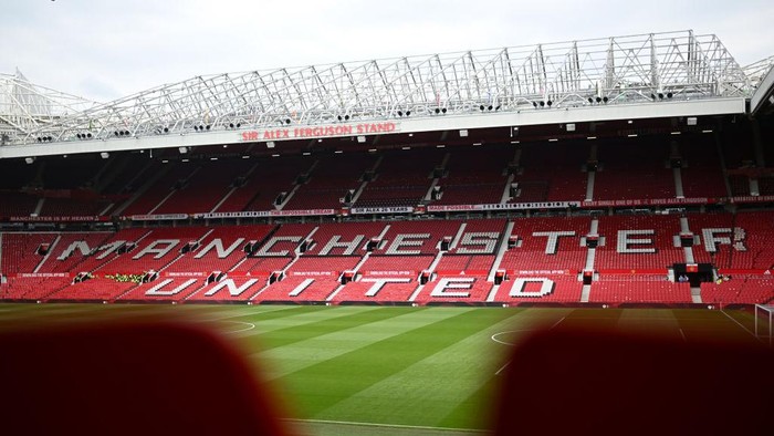 MANCHESTER, ENGLAND - MAY 18: General view inside the stadium prior to the Barclays Women´s Super League match between Manchester United and Chelsea FC at Old Trafford on May 18, 2024 in Manchester, England. (Photo by Harriet Lander - Chelsea FC/Chelsea FC via Getty Images)
