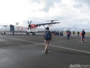 Sempat Gagal Mendarat, Pesawat Wings Air Tiba di Bandara Bima Pagi Ini