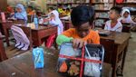 Potret Simulasi Makan Siang Gratis di SD Solo