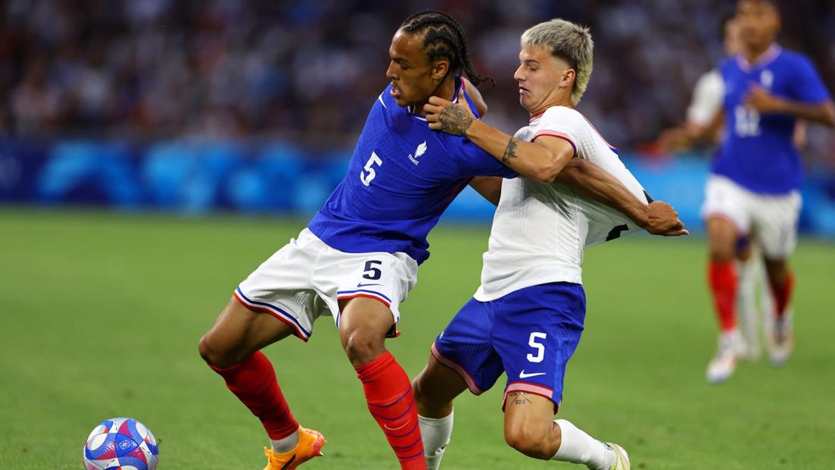 Timnas Prancis U-23 menang 3-0 atas Amerika Serikat U-23 di laga pertamanya di sepakbola Olimpiade 2024 (Foto: REUTERS/Luisa Gonzalez)