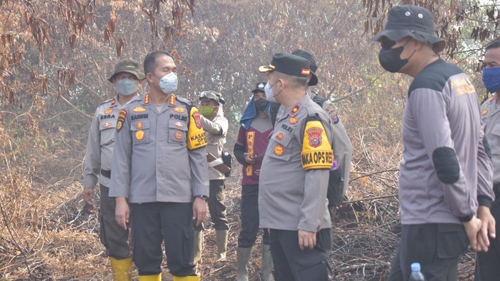 Proses peninjauan pendinginan di Indragiri Hulu, Riau. (Dok Polres Inhu)