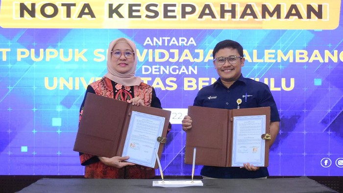 Pusri dan Universitas Bengkulu lakukan penandatangan kerjasama