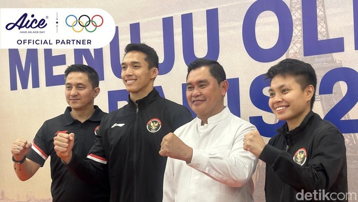 Tim bulutangkis Olimpiade 2024 Logo Aice