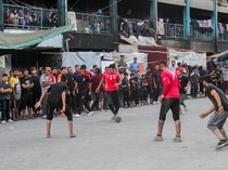 Turnamen Sepakbola Hibur Warga Gaza di Pengungsian