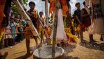 Warna-warni Suku Tiwa India Rayakan Festival Wanchuwa