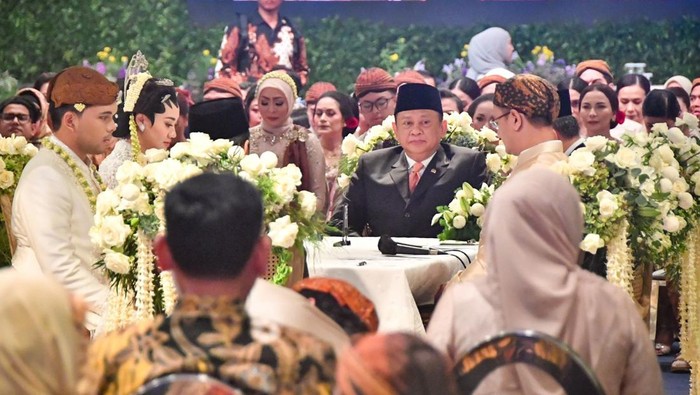 Bamsoet jadi saksi di pernikahan Thariq Halilintar dan Aaliyah Masaid