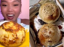 Kreasi Bawang Bombay Panggang Ini Viral dan Disebut Enak Banget!