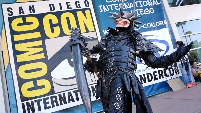Crowds walk the convention floor during preview night for Comic-Con International, Wednesday, July 24, 2024, in San Diego. (AP Photo/Chris Pizzello)