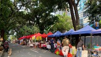 Di kawasan Mega Kuningan selalu ada bazar kuliner yang berlangsung setiap hari Jumat. Mulai pukul 11:00-15:00. Foto: detikcom/Riska Fitria