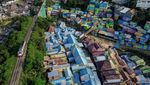 Foto Udara Kampung Tematik Malang