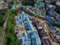 Foto Udara Kampung Tematik Malang