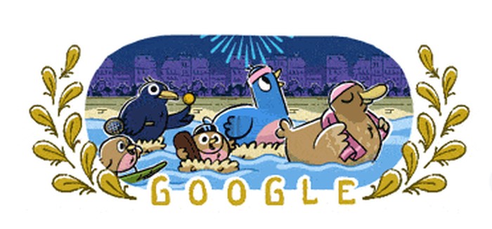 Google Doodle Olimpiade Paris 2024