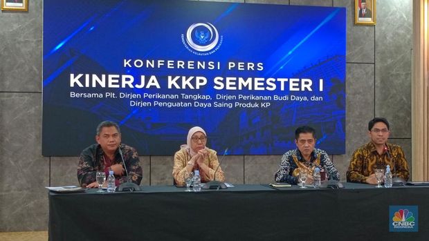 Kinerja KKP Semester I. (CNBC Indonesia/Martyasari Rizki)
