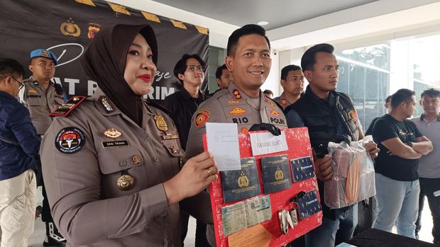 Konferensi pers di Polres Bogor (Rizky/detikcom)