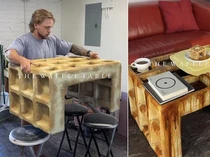 Unik! Pria Ini Bikin Meja Bentuknya Persis Waffle