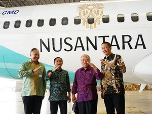 Resmi! Garuda Jadi Official Airlines HUT RI ke-79 di IKN