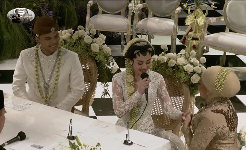 Thariq Halilintar Akad nikah Thariq Halilintar dan Aaliyah Massaid