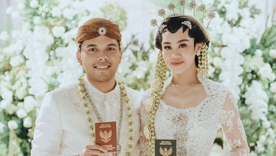 7 Potret Aaliyah Massaid Pakai Kebaya Pengantin, Sah Jadi Mantu Halilintar