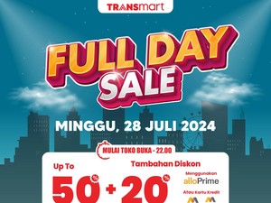 Serbu! Diskon Melimpah 50% + 20% di Transmart Full Day Sale Hari Ini
