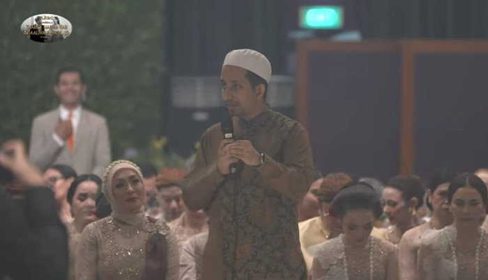 Habib Jafar memberikan khutbah nikah pada Thariq-Aaliyah, Jumat (26/7/2024).