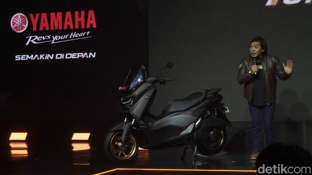 Komeng saat peluncuran Nmax Turbo di Indonesia