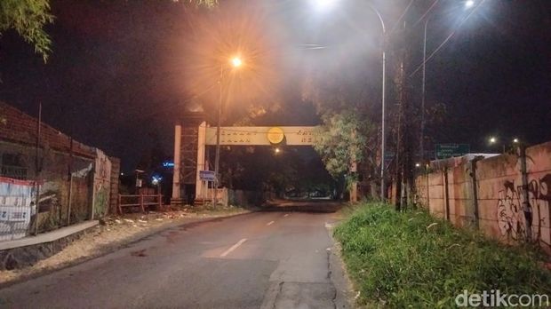 Lokasi viral suara tangisan horor wanita di dekat Masjid Al-Akbar Surabaya