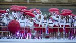 Meriah Parade Atlet Meski Pembukaan Olimpiade Paris Diguyur Hujan Deras