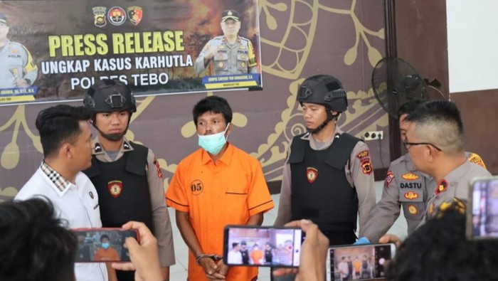 Pembakar lahan di Tebo, Jambi, diamankan polisi