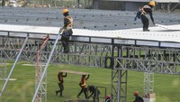 Persiapan pelaksaan upacara HUT Ke-79 Kemerdekaan RI di Lapangan Upacara Istana Kepresidenan IKN telah mencapai sekitar 90 persen dan siap digelar pada 17 Agustus 2024. 