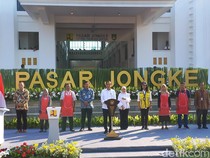 Resmikan Rehabilitasi Pasar Jongke Senilai Rp 124 M, Jokowi: Mal Saja Kalah