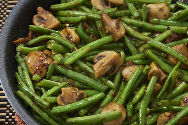 Resep Buncis dan Jamur Bumbu Teriyaki