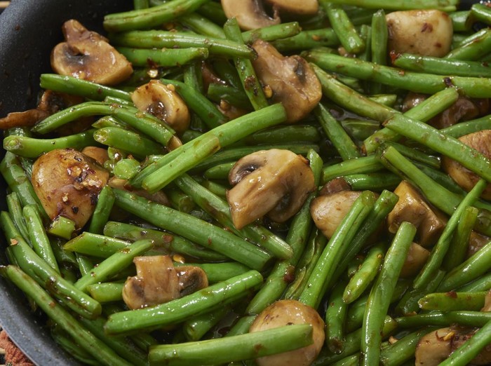 Resep Buncis dan Jamur Bumbu Teriyaki