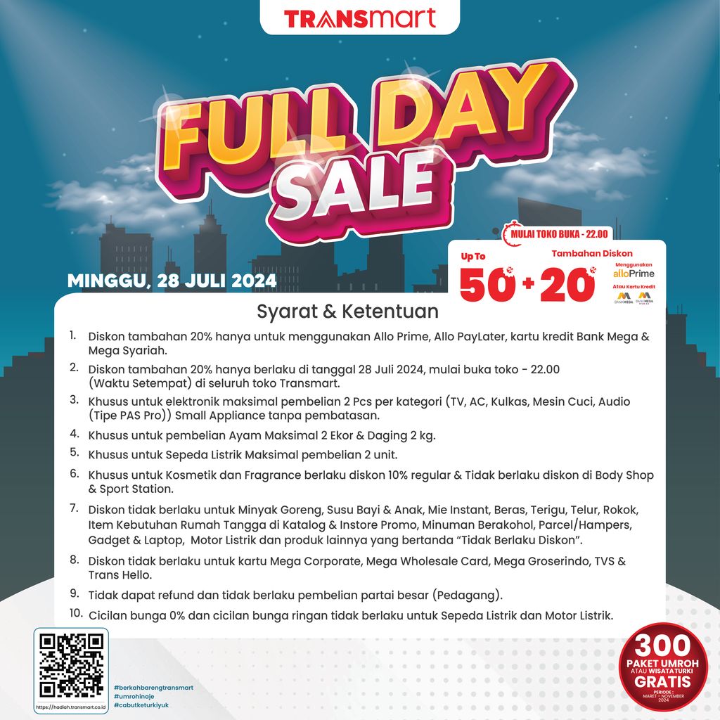 Transmart Full Day Sale 28 Juli. (Dok. Transmart)