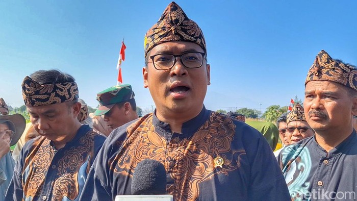 Wakil Menteri Pertanian, Sudaryono saat wawancara bersama awak media.