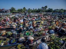 500 Pedagang Kumpul Bareng di Festival Pasar Apung Lok Baintan