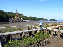 Ada Menara Eiffel di Wisata Mangrove Lampung