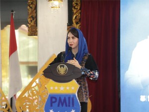 Wejangan Khusus Arumi Bachsin Saat Muspimda PMII Jatim
