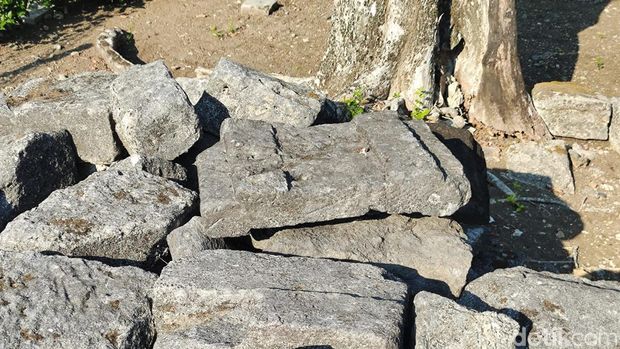 Penampakan reruntuhan Candi Plembutan yang berada di Kalurahan Plembutan, Kapanewon Playen, Gunungkidul.