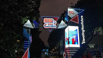 PT Telkom Indonesia Tbk menggelar perayaan ulang tahunnya yang ke-59 dengan mengadakan event Digiland 2024 bertema ‘Elevating Your Future’. Foto: Rachmatunnisa/detikINET