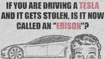Tersebar gosip bahwa Thomas Alva Edison merebut ide dari Nikola Tesla. Foto: historyinmemes via Bored Panda