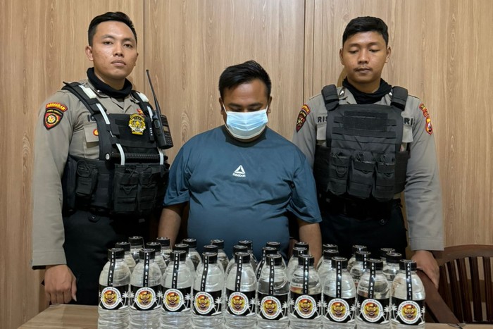 operasi peredaran miras di Polres Kota
