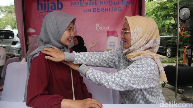 Suasana Emeron Hijab Hunt 2024 Jabodetabek yang digelar di Bekasi, Sabtu (27/7/2024).