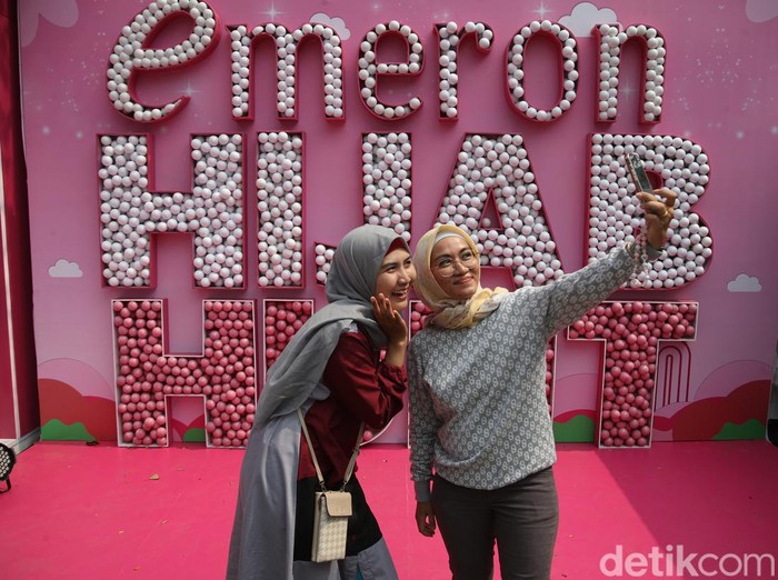 Suasana Emeron Hijab Hunt 2024 Jabodetabek yang digelar di Bekasi, Sabtu (27/7/2024).