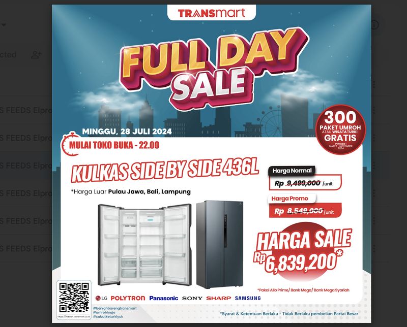 Transmart full day sale