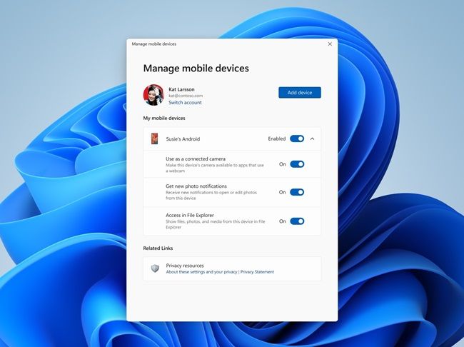 Akses HP Android di File Explorer Windows 11