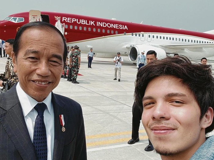 Atta Halilintar dan Presiden Jokowi.