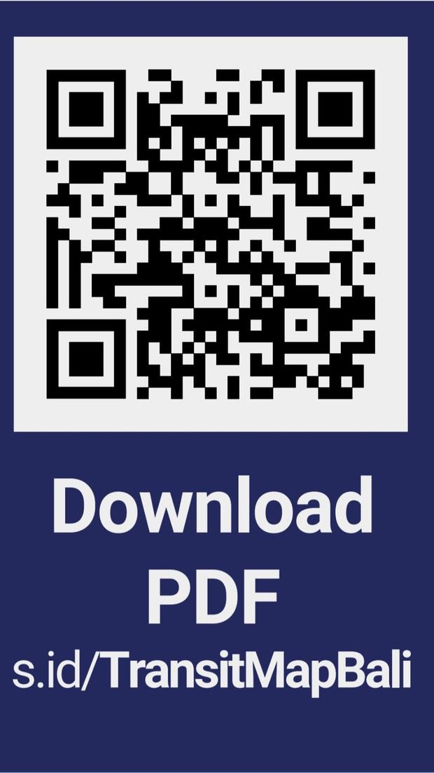 Barcode peta rute bus Trans Metro Dewata. (Foto: Istimewa)